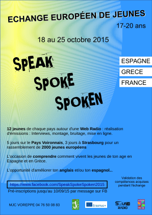 Echange européen pour les 17-20 ans