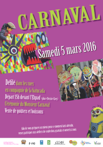 Attention : carnaval reporté au 12 mars