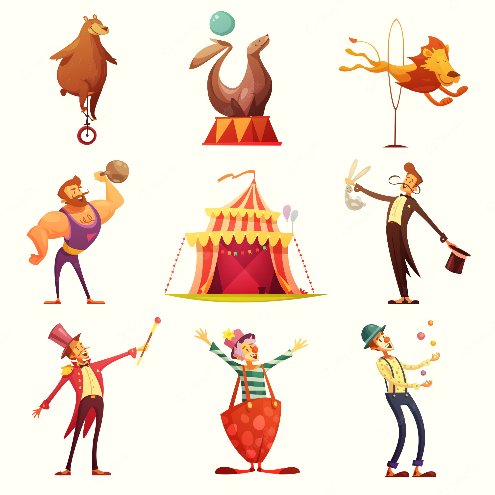 jeu-dessin-anime-retro-icones-cirque_1284-8776