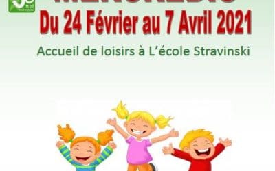 Accueil de Loisirs 3-12 ans mercredis après midi – Programme du 24 Février au 07 Avril 2021