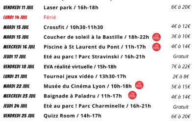 Été 2025 : un programme au top pour les 11-17 ans !